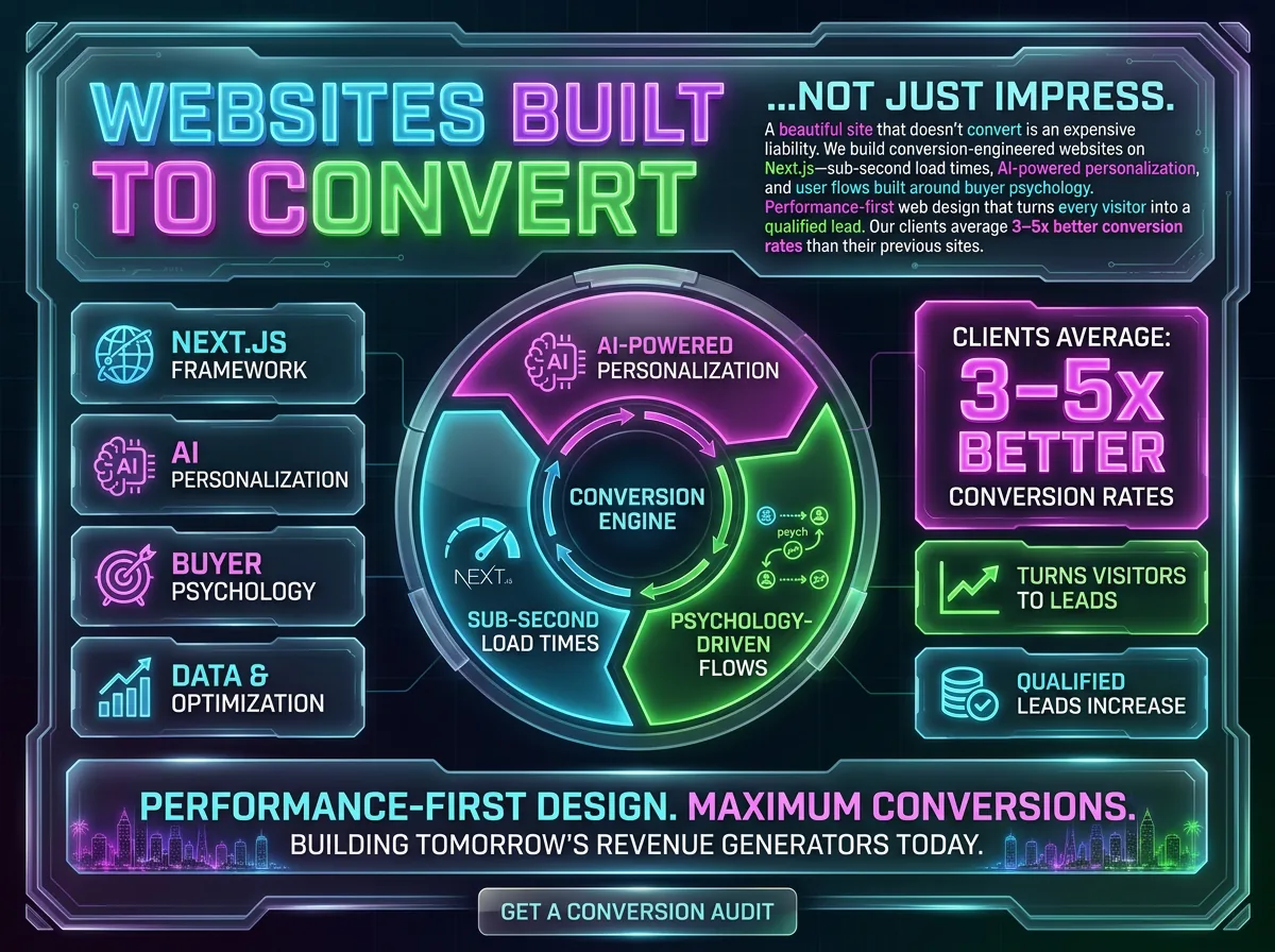 Websites built to convert, not just impress