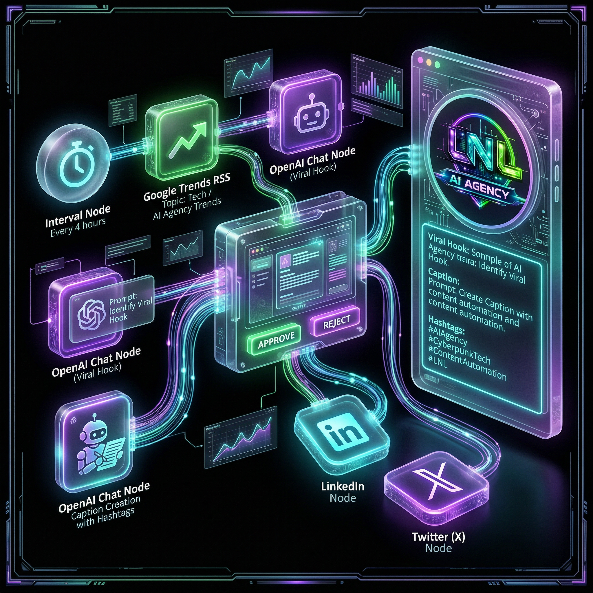 Social content trends workflow
